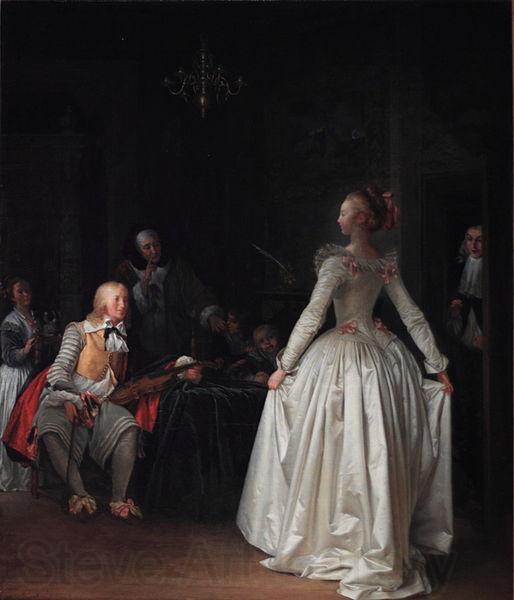 Marguerite Gerard La Lecon de danse Norge oil painting art